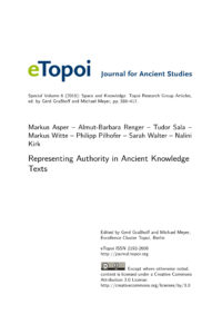 Cover Artikel Asper et al. eTopoi SpV 6