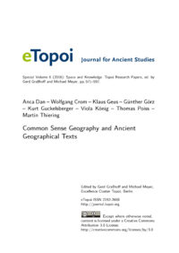 Cover Artikel Dan et al. eTopoi SpV 6