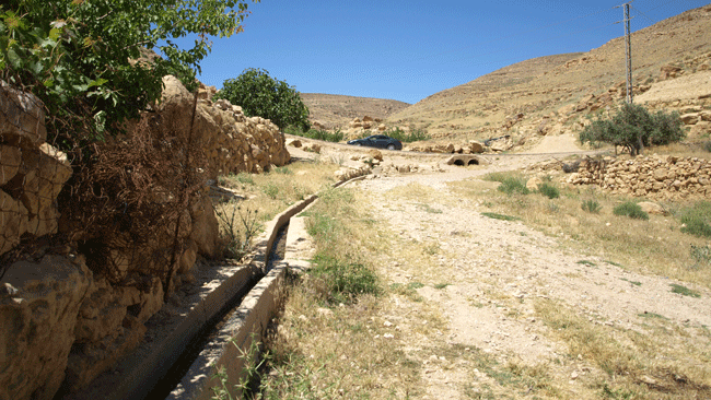 Irrigation channel in the hinterland of Petra, Jordan | Photo: S. Isselhorst/ © S. Isselhorst